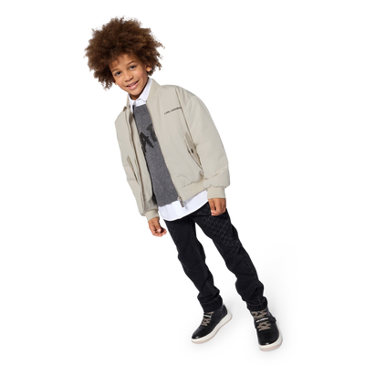 Bomber van canvas KARL LAGERFELD KIDS BOY
