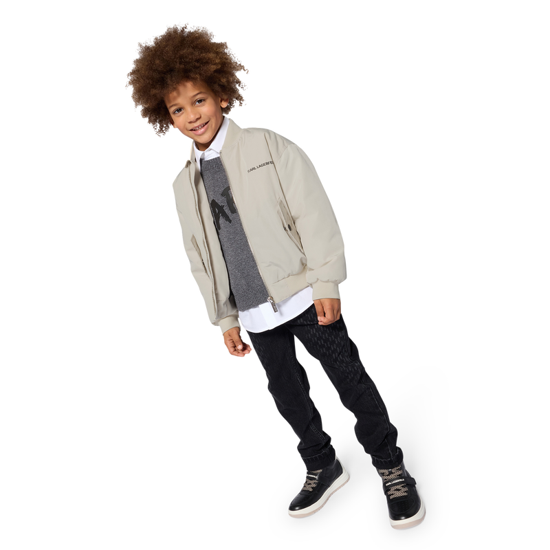 Bomber en toile KARL LAGERFELD KIDS 
                        GARCON