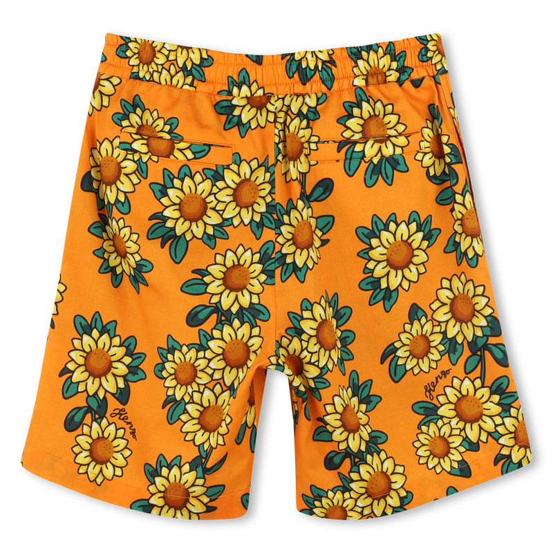 Bermuda imprim&eacute; satin de coton KENZO KIDS 
                        GARCON