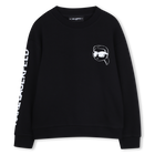 Sweat imprim&eacute;, NOIR, hi-res