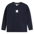 Fleece sweatshirt, MARINE, hi-res