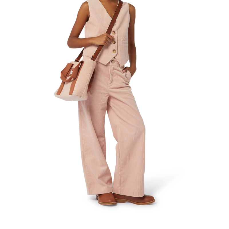 Tas met schouderriem, velours CHLOE 
                        GIRL