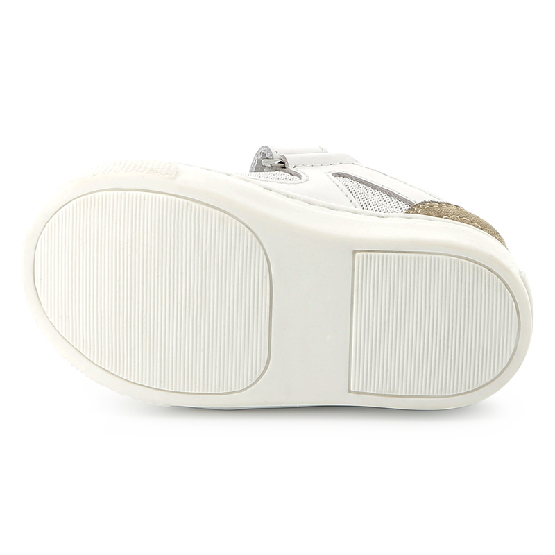 Baskets en cuir &agrave; fermeture par bandes BOSS 
                        GARCON