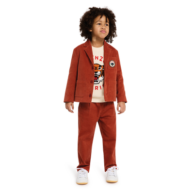 Kostuumjasje van velours KENZO KIDS BOY