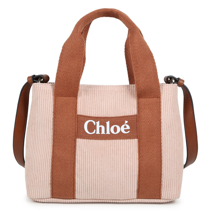 Tas met schouderriem, velours CHLOE 
                        GIRL