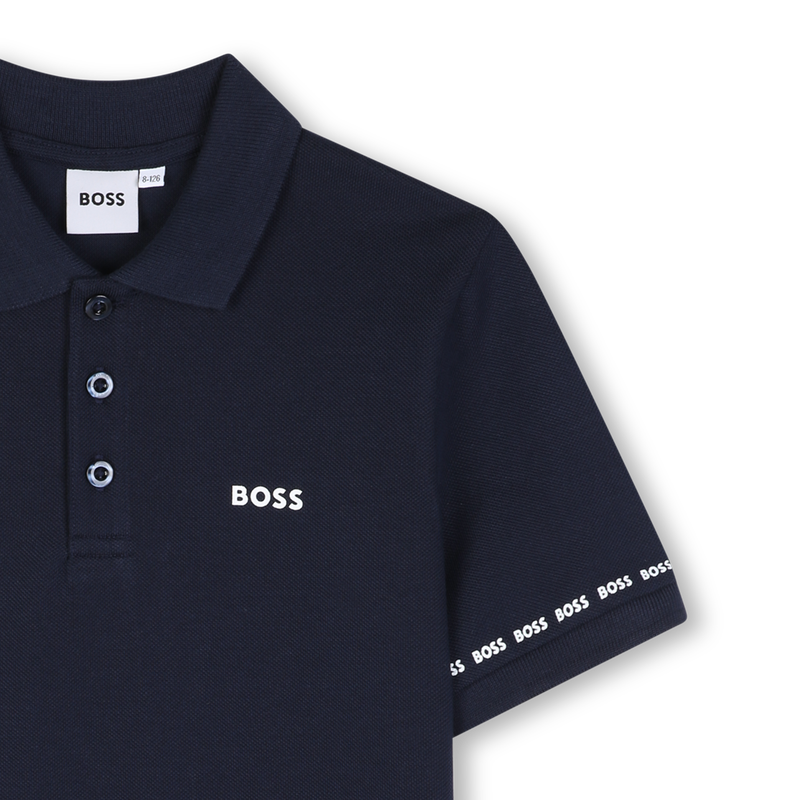 POLOSHIRT MET KORTE MOUWEN BOSS 
                        BOY