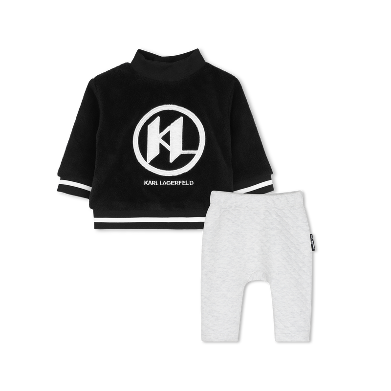 Sweat- en broekset KARL LAGERFELD KIDS 
                        JONGEN