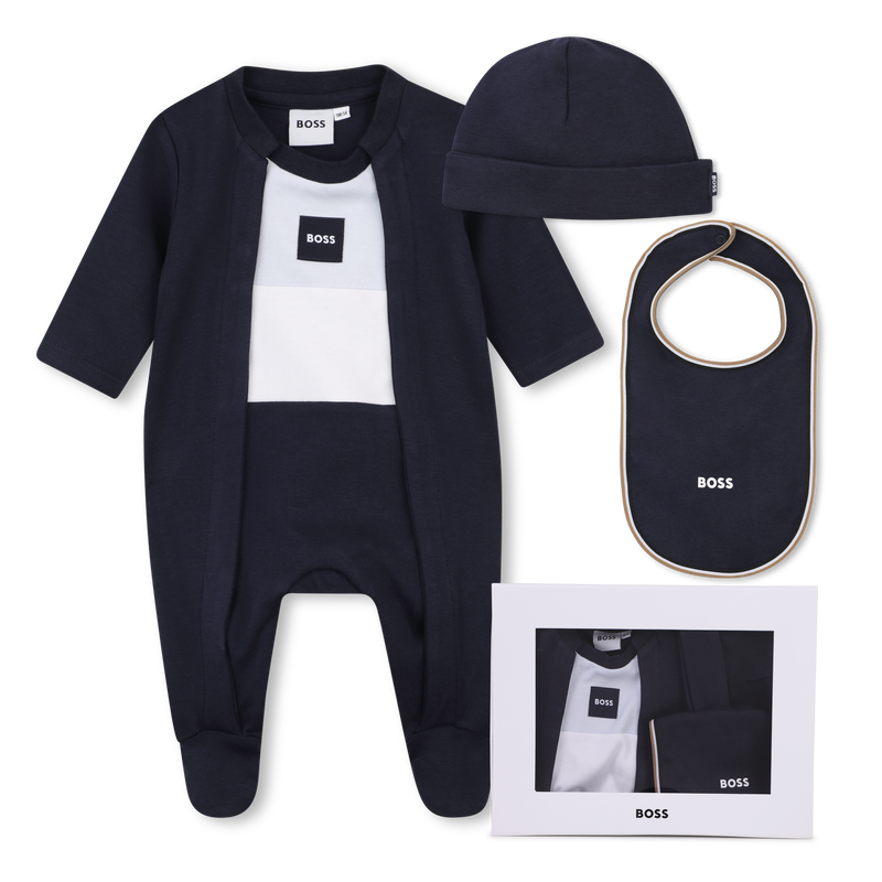 Ensemble pyjama, bonnet et bavoir BOSS 
                        GARCON