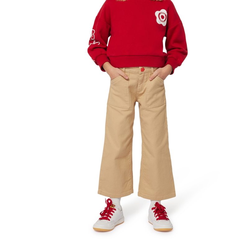 Sweat-shirt molletonn&eacute; coton KENZO KIDS 
                        FILLE