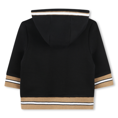 Cardigan &agrave; capuche molletonn&eacute; BOSS GARCON