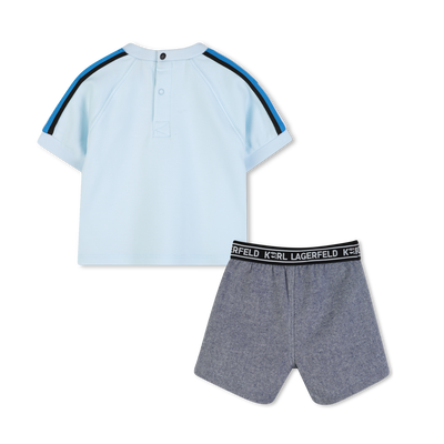 SET T-SHIRT EN KORTE BROEK KARL LAGERFELD KIDS BOY