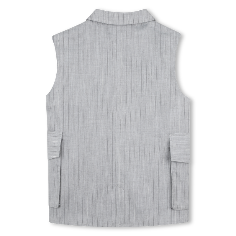 Veste sans manche &agrave; rayures DKNY 
                        FILLE