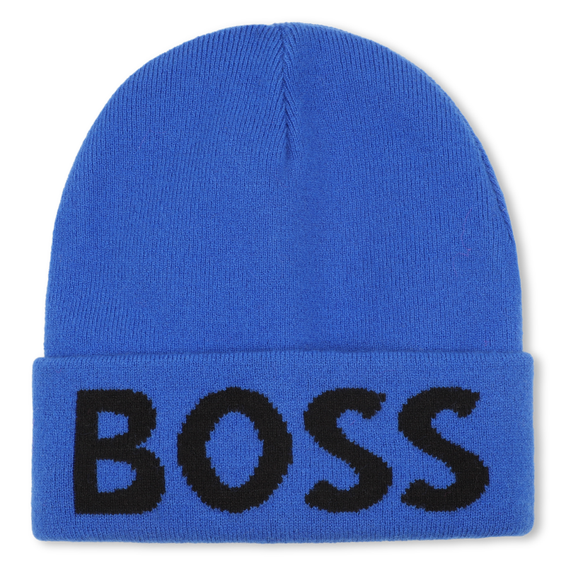 Gebreide muts met revers BOSS 
                        BOY