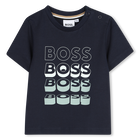 T-shirt met korte mouwen, MARINE, hi-res