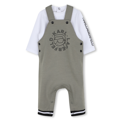 Overall- en T-shirtset KARL LAGERFELD KIDS BOY