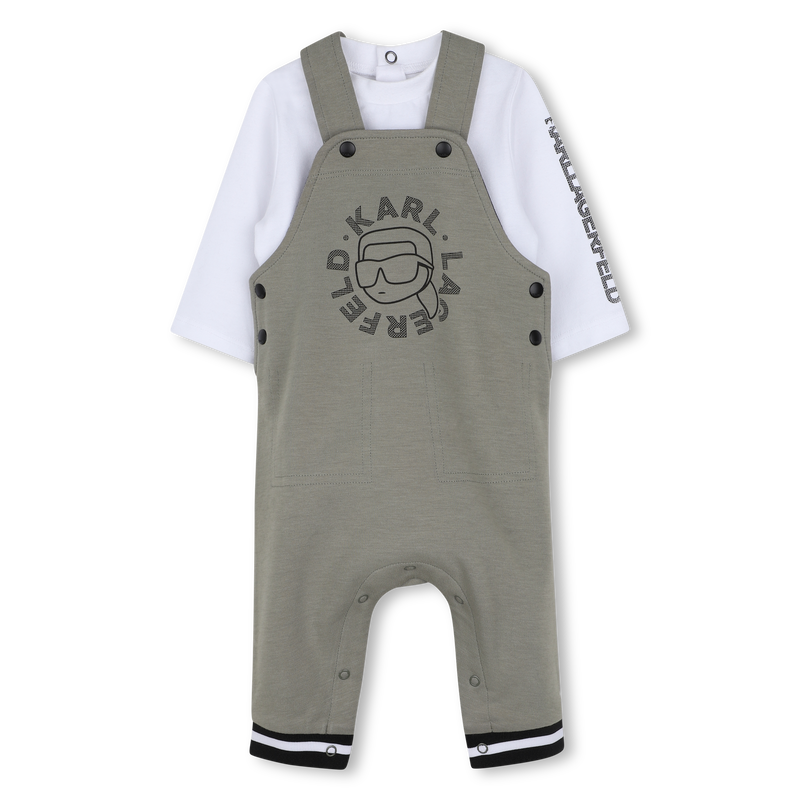 Overall- en T-shirtset KARL LAGERFELD KIDS 
                        BOY