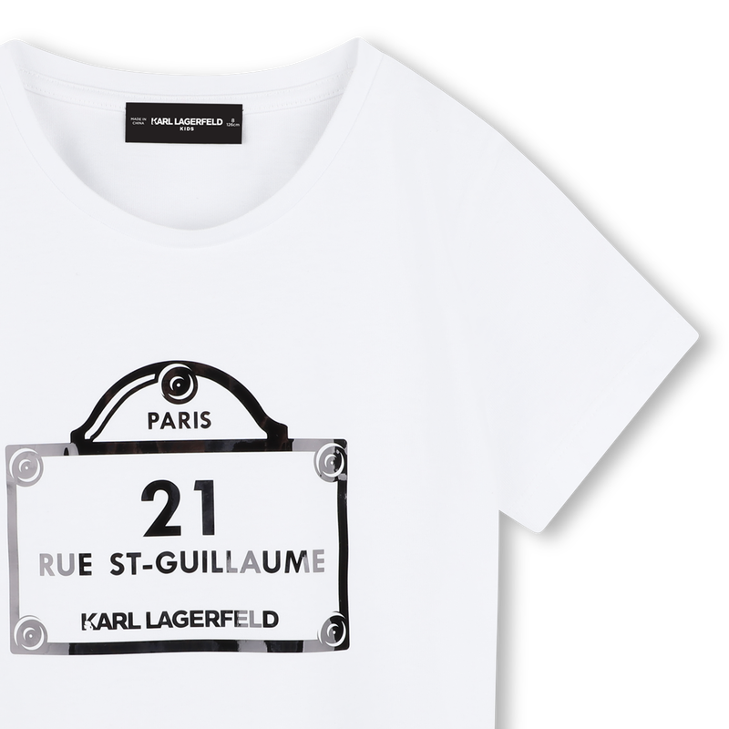T-shirt avec imprim&eacute;s KARL LAGERFELD KIDS 
                        FILLE