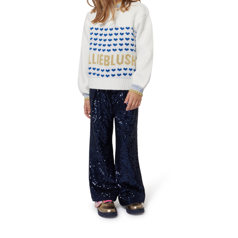 Pantalon fluide orn&eacute; de sequins BILLIEBLUSH 
                        FILLE