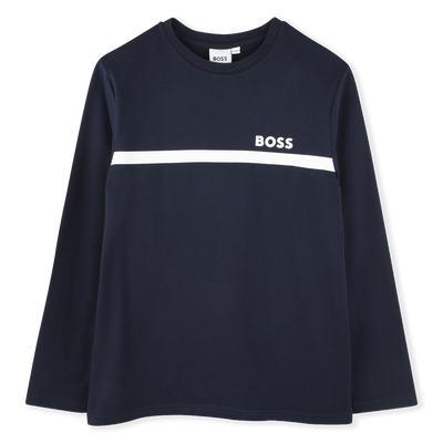 T-SHIRT MET LANGE MOUWEN BOSS BOY