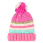 Bonnet ray&eacute; &agrave; pompon BILLIEBLUSH 
                    FILLE