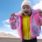 Zachte fleece jas BILLIEBLUSH 
                    GIRL
