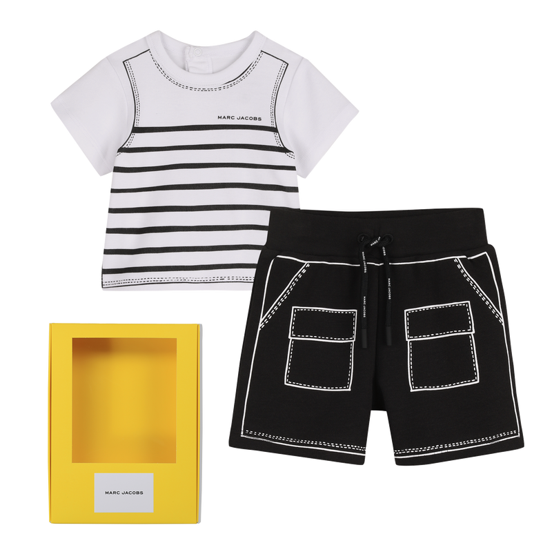 ENSEMBLE T-SHIRT ET SHORT MARC JACOBS 
                        UNISEXE