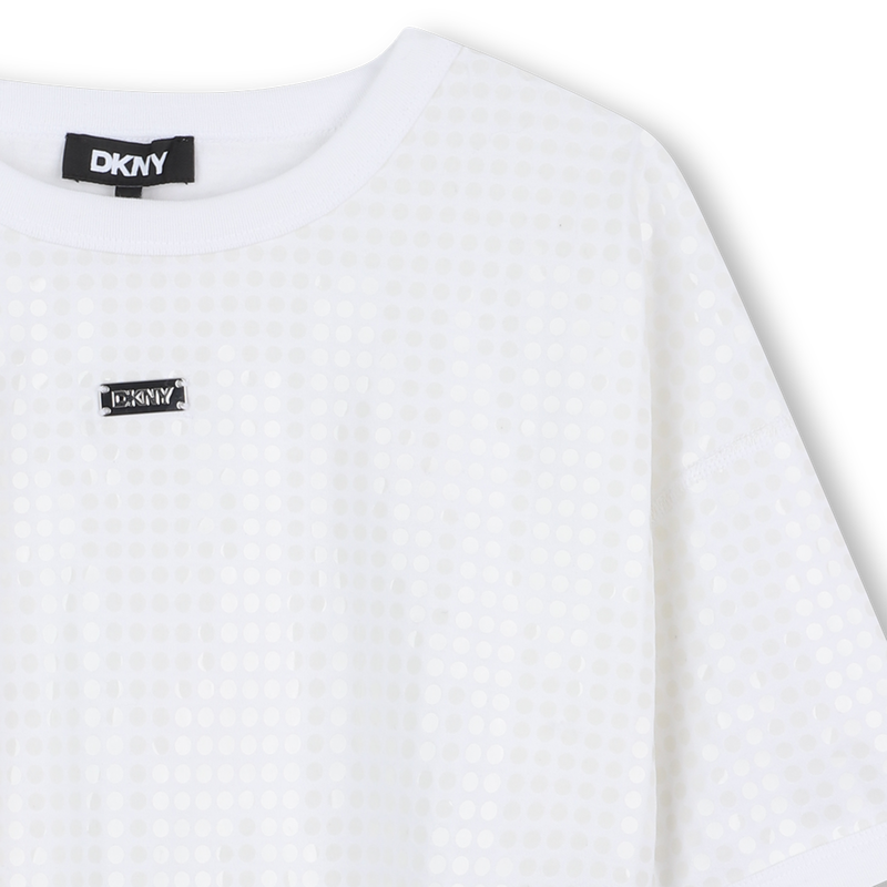 Sweat-shirt &agrave; manches courtes DKNY 
                        FILLE
