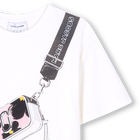 Katoenen jurk met korte mouwen MARC JACOBS 
                    GIRL
