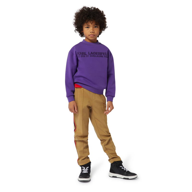 Joggingbroek met strepen KARL LAGERFELD KIDS 
                        BOY
