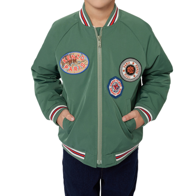 Blouson zipp&eacute; &agrave; manches raglan KENZO KIDS UNISEXE