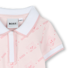 Robe imprim&eacute;e &agrave; col polo BOSS 
                    FILLE