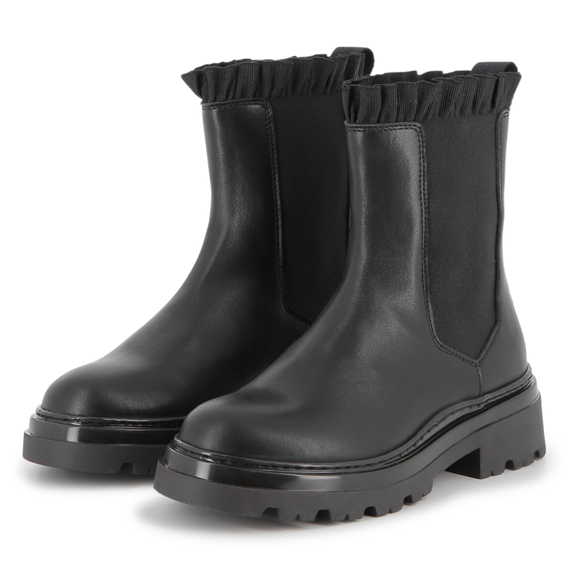 Rundlederen Chelsea boot KARL LAGERFELD KIDS 
                        GIRL