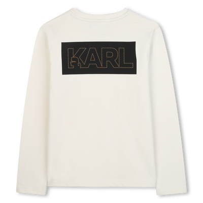 T-shirt &agrave; manches longues KARL LAGERFELD KIDS GARCON