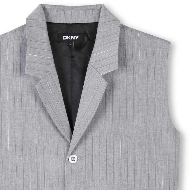 Veste sans manche &agrave; rayures DKNY 
                        FILLE