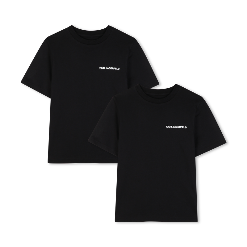 LOT DE 2 T-SHIRTS MANCHES COURTES KARL LAGERFELD KIDS 
                        GARCON