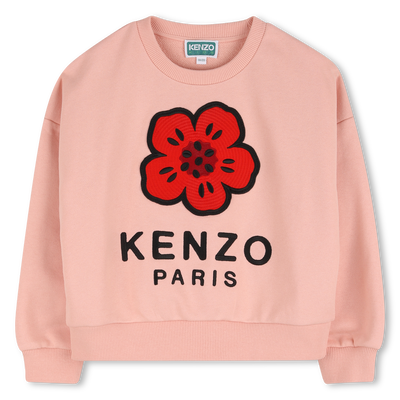 Ongeborsteld fleece sweatshirt KENZO KIDS GIRL