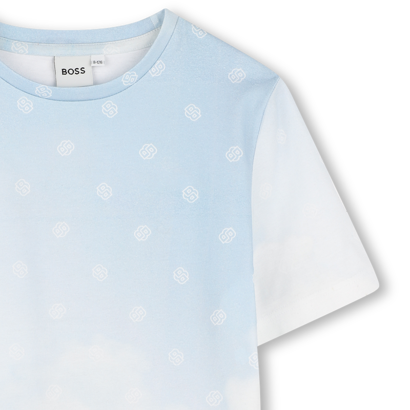 Katoenen T-shirt met print BOSS 
                        BOY
