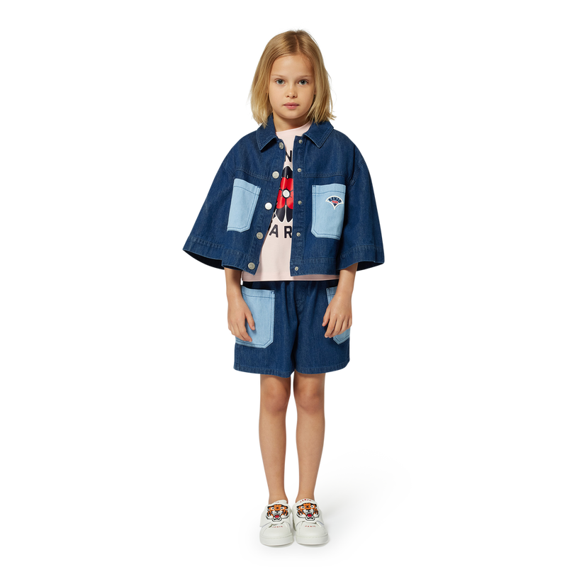 Short en jean &agrave; poches KENZO KIDS 
                        FILLE