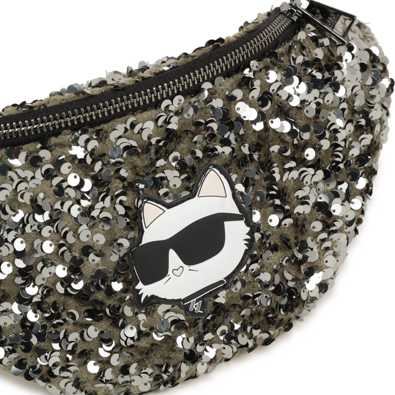 Sac banane ajustable orn&eacute; de &agrave; sequins KARL LAGERFELD KIDS 
                        FILLE