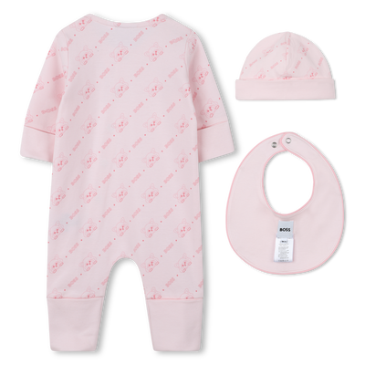 Ensemble pyjama, bonnet et bavoir BOSS FILLE