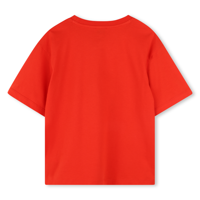 T-shirt en coton avec imprim&eacute; KENZO KIDS 
                        GARCON