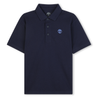 Katoenen poloshirt met korte mouwen, MARINE, hi-res