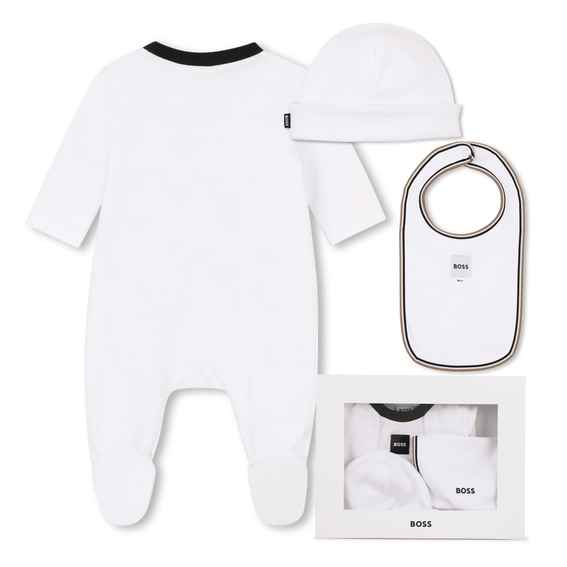 Ensemble pyjama, bonnet et bavoir BOSS 
                        GARCON
