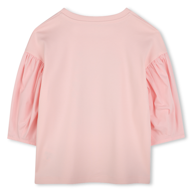 T-shirt, 2 materialen, print KENZO KIDS 
                        GIRL