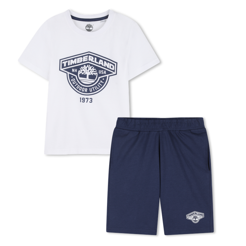 SET T-SHIRT EN BERMUDA TIMBERLAND 
                        BOY