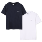 Lot de 2 tee-shirts, MARINE BLANC, hi-res