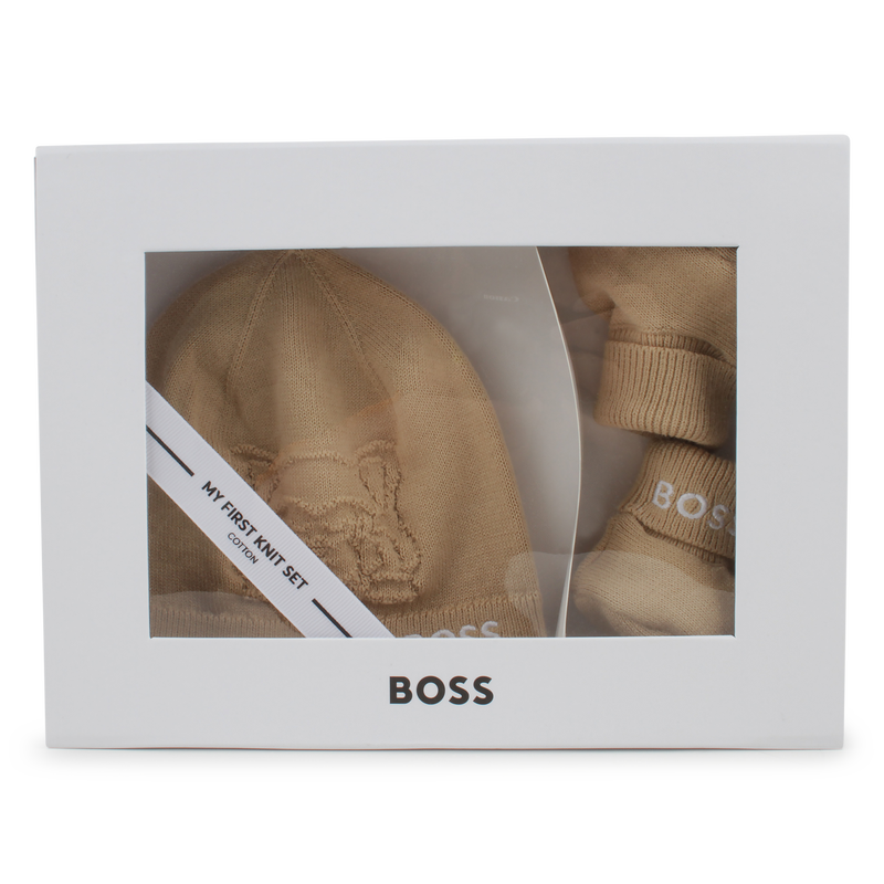 Ensemble bonnet et chaussons BOSS 
                        UNISEXE