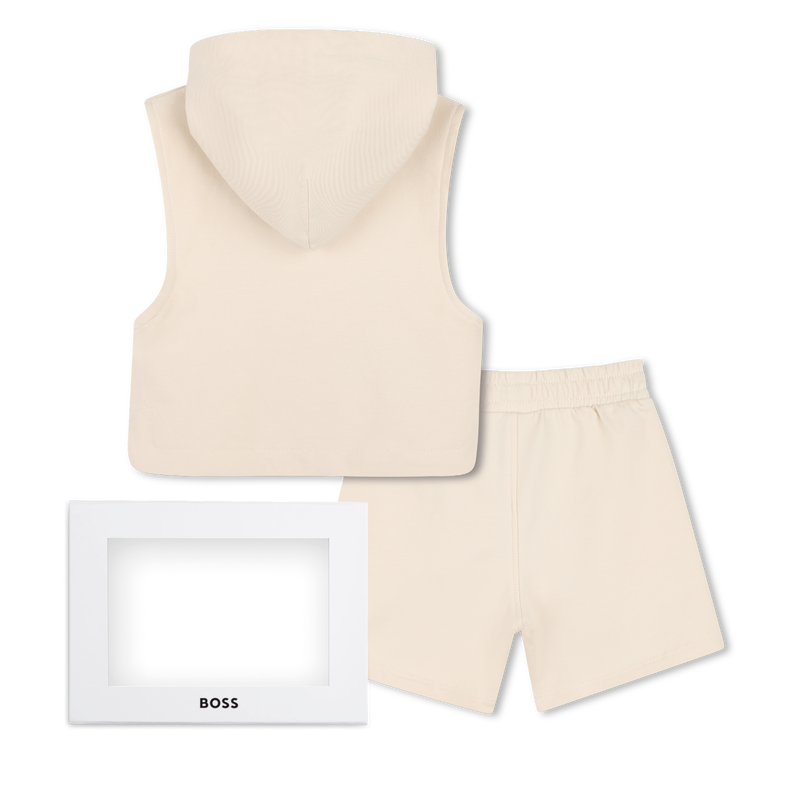 ENSEMBLE T-SHIRT + SWEAT+ SHORT BOSS 
                        GARCON