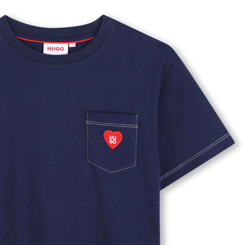 Tee-shirt manches courtes HUGO 
                        FILLE