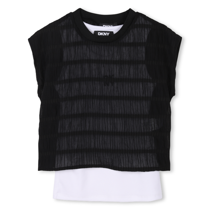 T-shirt de c&eacute;r&eacute;monie 2 en 1 DKNY 
                        FILLE